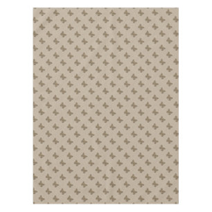 Cute Golden Butterfly Linen Texture Patterned Tablecloth