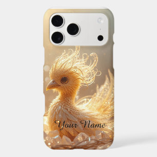 Cute Golden Fantasy Creature Monogram Phone Case