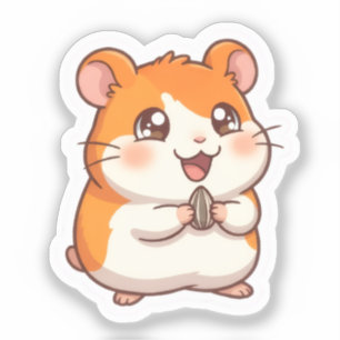 Cute Golden Hamster Sticker