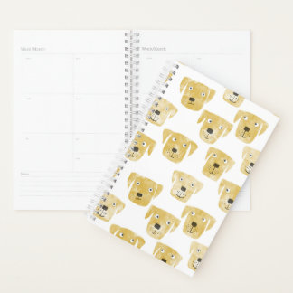 Cute Golden Labrador Retriever Dog Planner