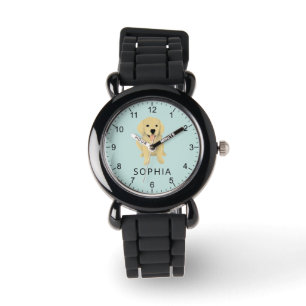 Cute Golden Retriever Dog Kids Watch