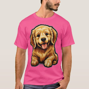 Cute Golden Retriever Dogs Funny Golden Retriever T-Shirt