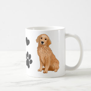 Cute Golden Retriever Gift Cartoon Puppy Dog Coffee Mug