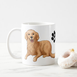 Cute Golden Retriever Gift Cartoon Puppy Dog Mug