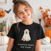 Cute Golden Retriever Halloween Ghost