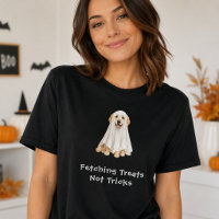 Cute Golden Retriever Halloween Ghost