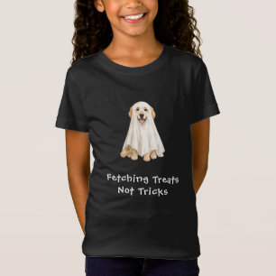 Cute Golden Retriever Halloween Ghost T-Shirt