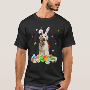 Cute Golden Retriever Happy Easter Day Dog Dad Dog T-Shirt