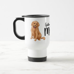 Cute Golden Retriever Mum Gift Cartoon Puppy Dog Travel Mug