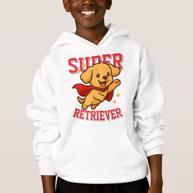 Cute Golden Retriever Superhero Unisex Man Woman  (Front)