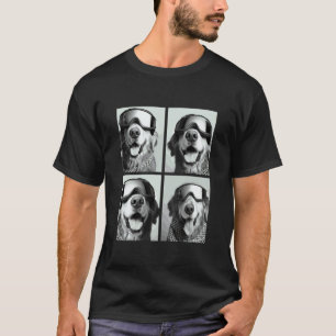 Cute Golden Retrievers with Snow Goggles Funny Win T-Shirt