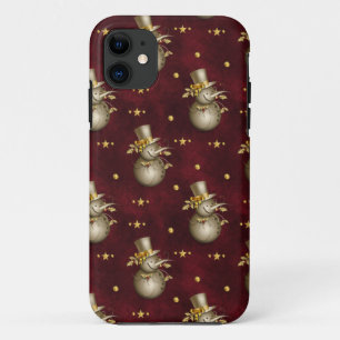 Cute Golden Snowman iPhone 11 Case