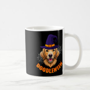 Cute Goldendoodle Halloween Spooky Golden Doodle D Coffee Mug