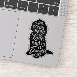Cute Goldendoodle Labradoodle Love Sticker