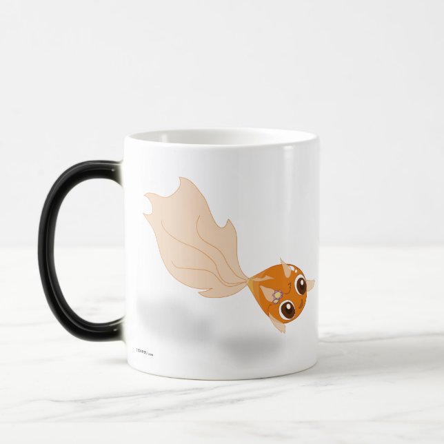 Cute goldfish funny anime cartoon characters mug (Left)