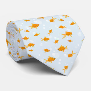 Cute Goldfish Swimming in Water Tie