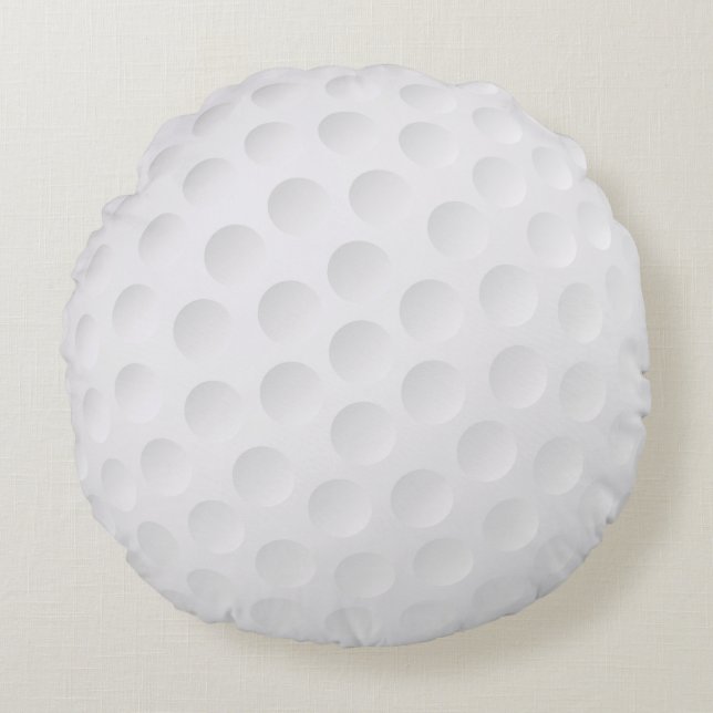 Cute Golf Ball Round Cushion (Front)