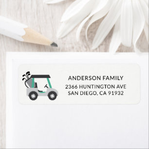 Cute Golf Cart Address Label