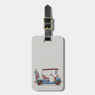 Cute Golf Cart Luggage Tag