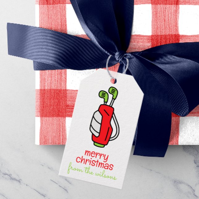 Cute Golf Christmas Gift Tags (Creator Uploaded)