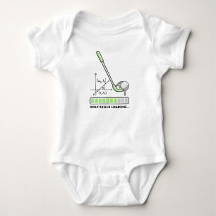 Cute Golf Skills Loading Baby Bodysuit