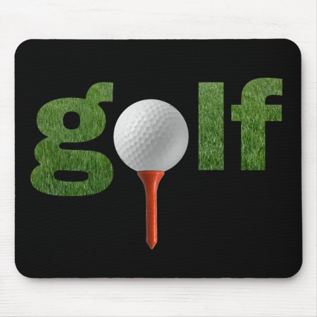 Cute Golf Sports Design Mouse Mat (Front)