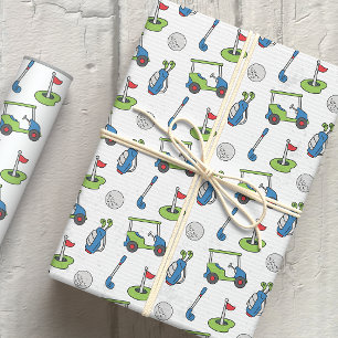 Cute Golf Wrapping Paper