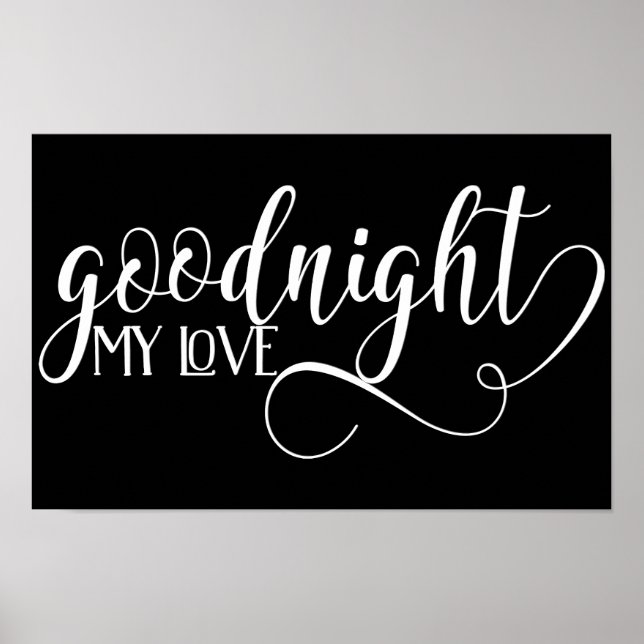 Cute Goodnight My Love Poster (Front)