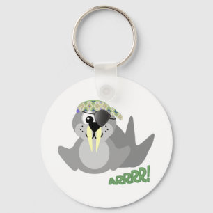 Cute Goofkins pirate walrus Key Ring