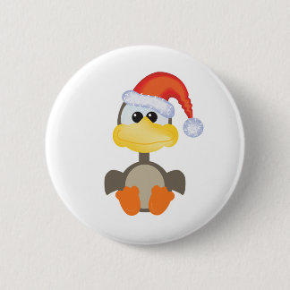 Cute Goofkins Xmas goose santa 6 Cm Round Badge