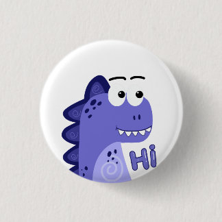 Cute Goofy Little Dino 3 Cm Round Badge