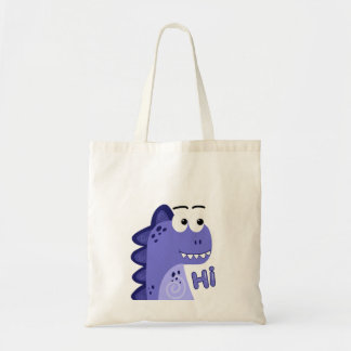 Cute Goofy Little Dino Tote Bag