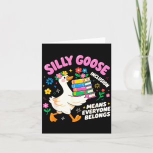 Cute Goose Inclusion Everyone Belongs Teacher Gift Card