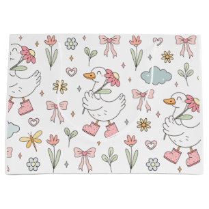 Cute Goose Large Gift Bag
