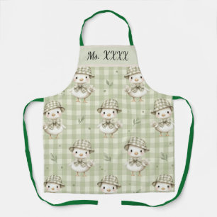 Cute Goose Personalised Teacher Apron