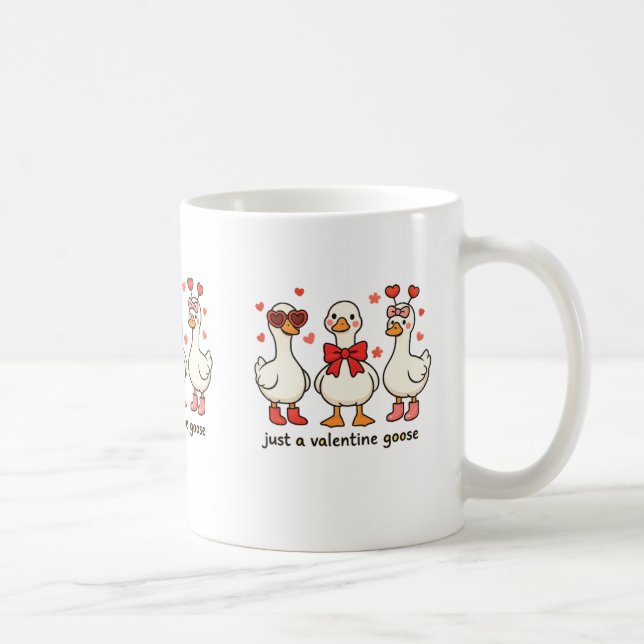 Cute Goose Valentine Mug (Right)