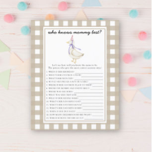 Cute goose - Who knows mummy best