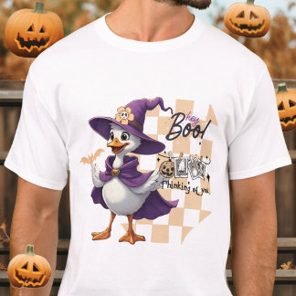 Cute Goose Witch Shirt  Pastel Halloween Tee