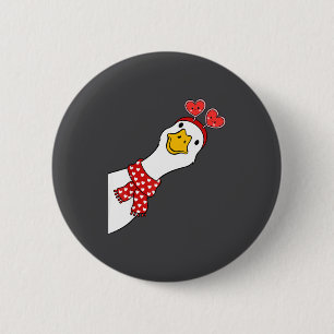 Cute Goose Xoxo Be Mine Happy Valentine's Day Wome 6 Cm Round Badge