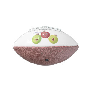 Cute gooseberry trio singing cartoon american football