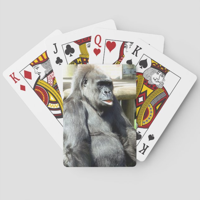 CUTE GORILLA PLAYING CARDS (Back)