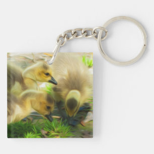 Cute Gosling Key Ring