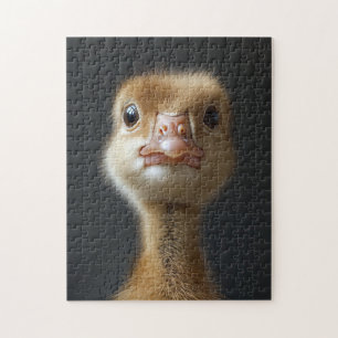 Cute Gosling Portrait Jigsaw Puzzle