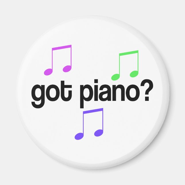Cute Got Piano Music Gift Magnet (Front)