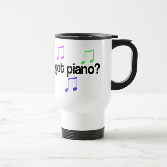 Cute Got Piano Music Gift Travel Mug (Right)