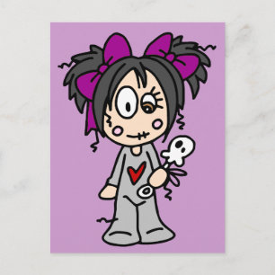 Cute Goth Baby Postcard