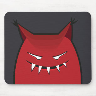Cute Goth Evil Monster Mouse Mat