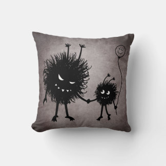 Cute Goth Family Mother And Child Cushion