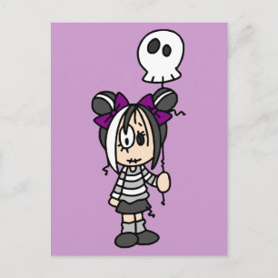 Cute Goth Girl Postcard
