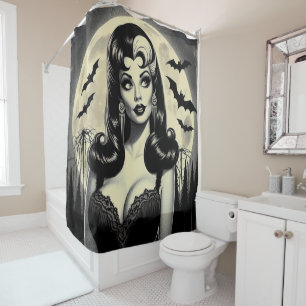 Cute Goth Girl Shower Curtain